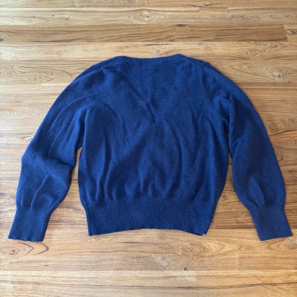 Boden Cashmere Cardigan Sweater Women’s 4 Dark Blue Button Up Long Sleeve - Picture 6 of 10